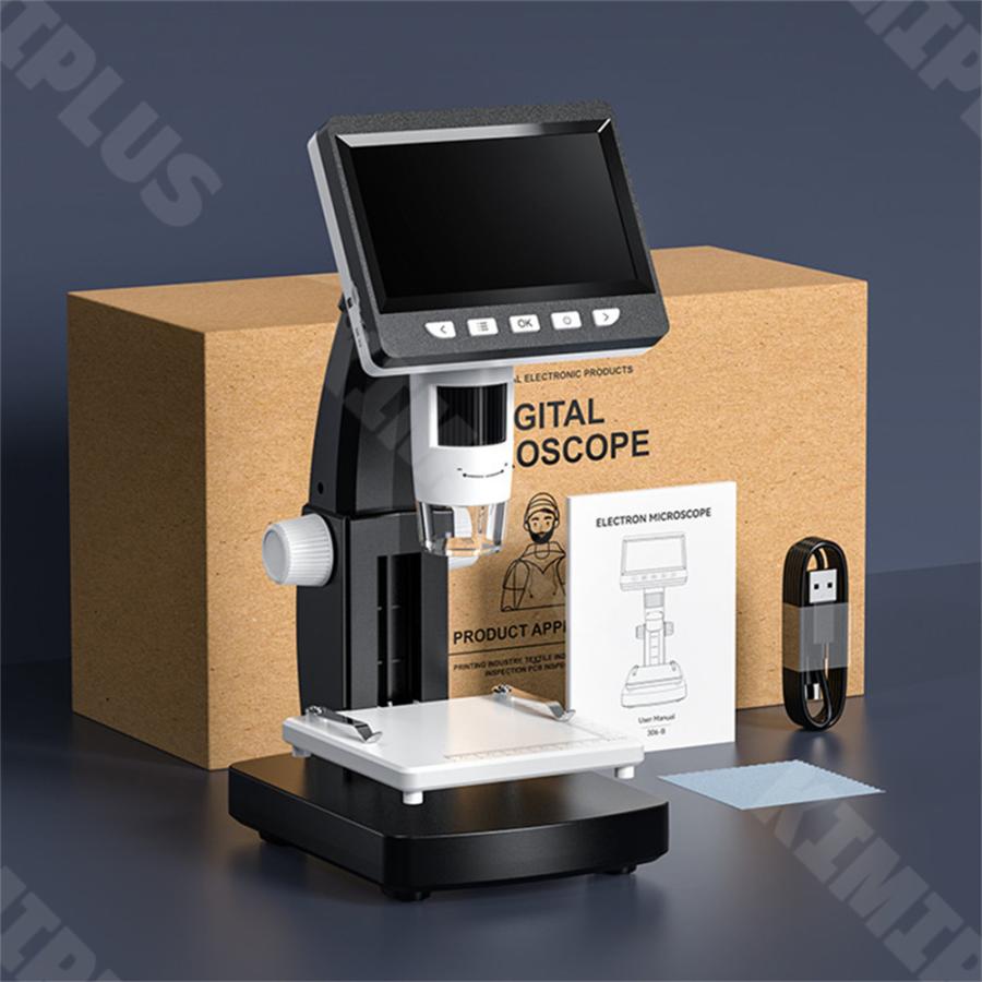 顕微鏡 小学生 子供 中学生 微生物自由研究 1000倍 500万画素 スタンド 3.4インチ IPS 電子顕微鏡 拡大鏡 8LED pc対応 肌チェック 生物観察 実験に |  | 11