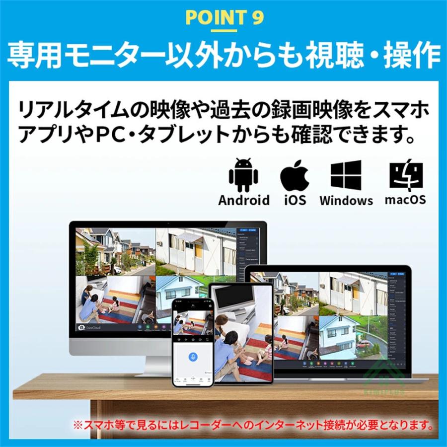 Hiseeu 防犯カメラ 屋外 家庭用 ソーラー ワイヤレス 400万画素 wifi