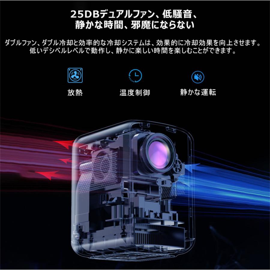プロジェクター 1080P nativ WiFi Bluetooth対応 プロジェクター 小型 家庭用 天井 高性能 スマホ wifi Bluetooth