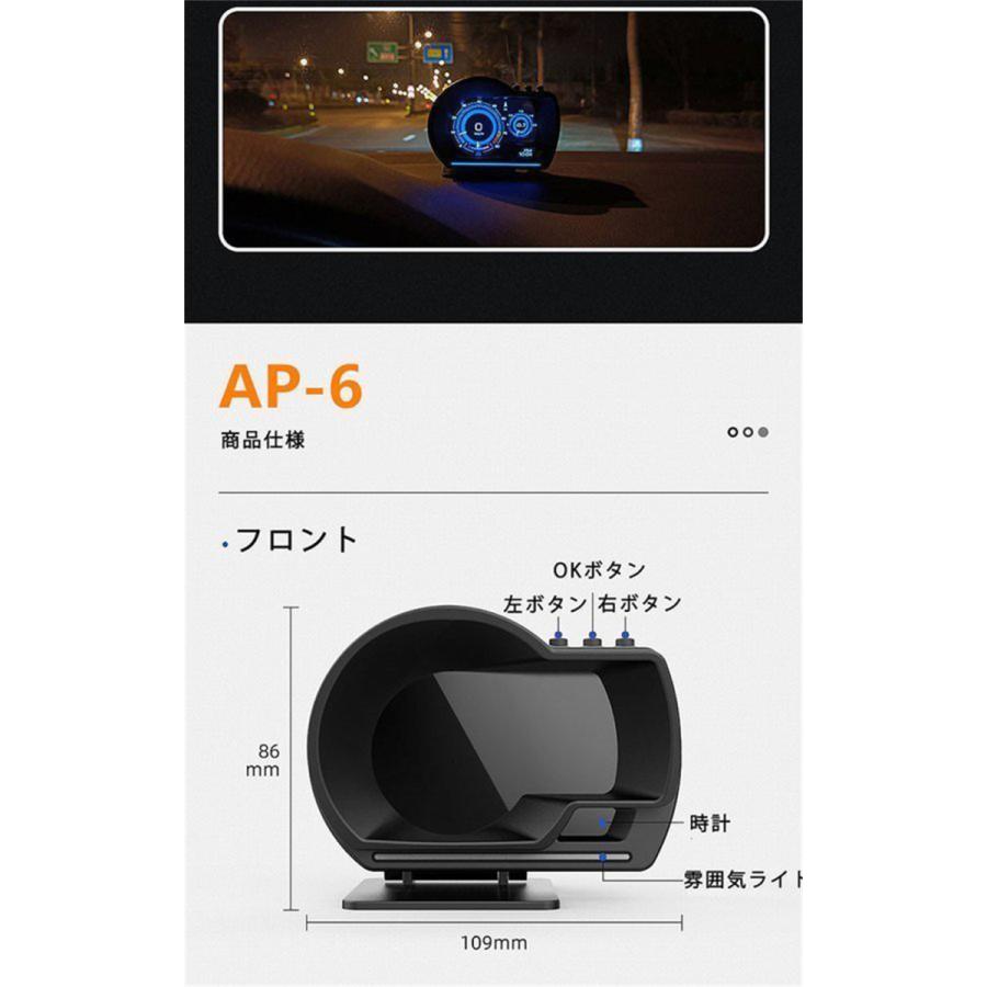最先端 メーター GPS OBD2 両モード スピードメーター ヘッドアップ