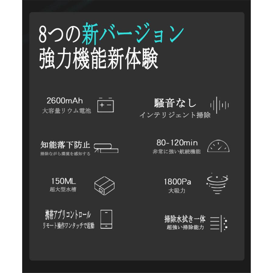 新型掃除機ロボット ロボット掃除機 吸引掃除機 クリーナー 自動充電 センサー感知 リモコン付 モード付 段差感知 落下防止 |  | 04