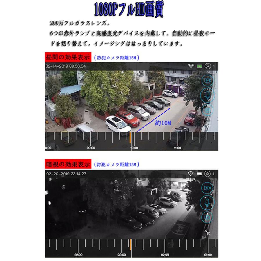 防犯カメラ 屋外 ソーラー 電池式 IP67防水防塵 WiFi 電源 配線不要 店舗外 智能人体感応 APP接続 暗視機能 ワイヤレス 双方向会話 駐車場 監視カメラ 遠隔操作 |  | 07