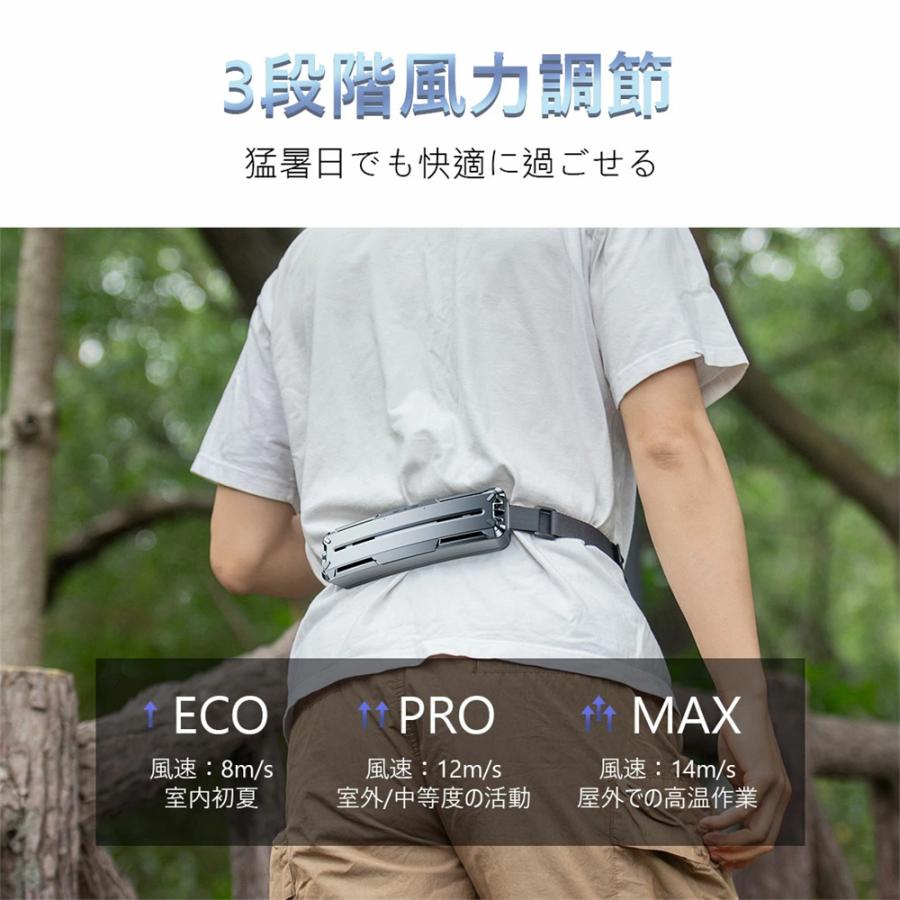 腰掛け扇風機3個セット 腰掛け扇風機 強力 腰掛けファン 【2025最新モデル上位版 8000mA