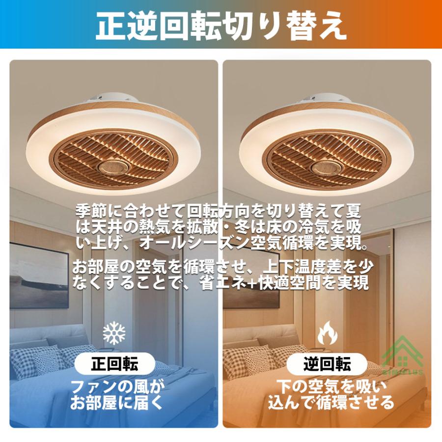 【最新型】シーリングファンライト led dcモーター 軽量 調光調色 12畳 ファン付き照明 シーリングファン 風量調節 静音 薄型 小型 北欧 リモコン 寝室の画像