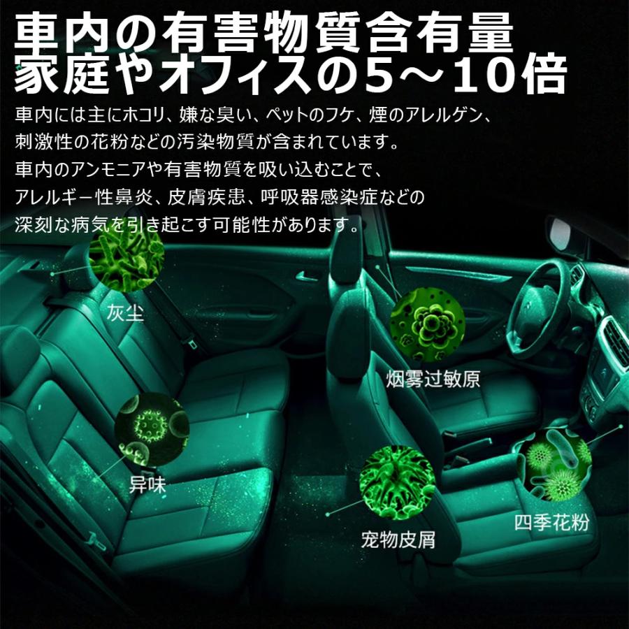 車載空気清浄機 小型空気清浄機 ミニ空気清浄機 プラズマクラスター プラズマ空気浄化機 車載脱臭機 車用イオン発生器 車載用 USB給電 自動開閉 タバコ 花粉対策 |  | 03