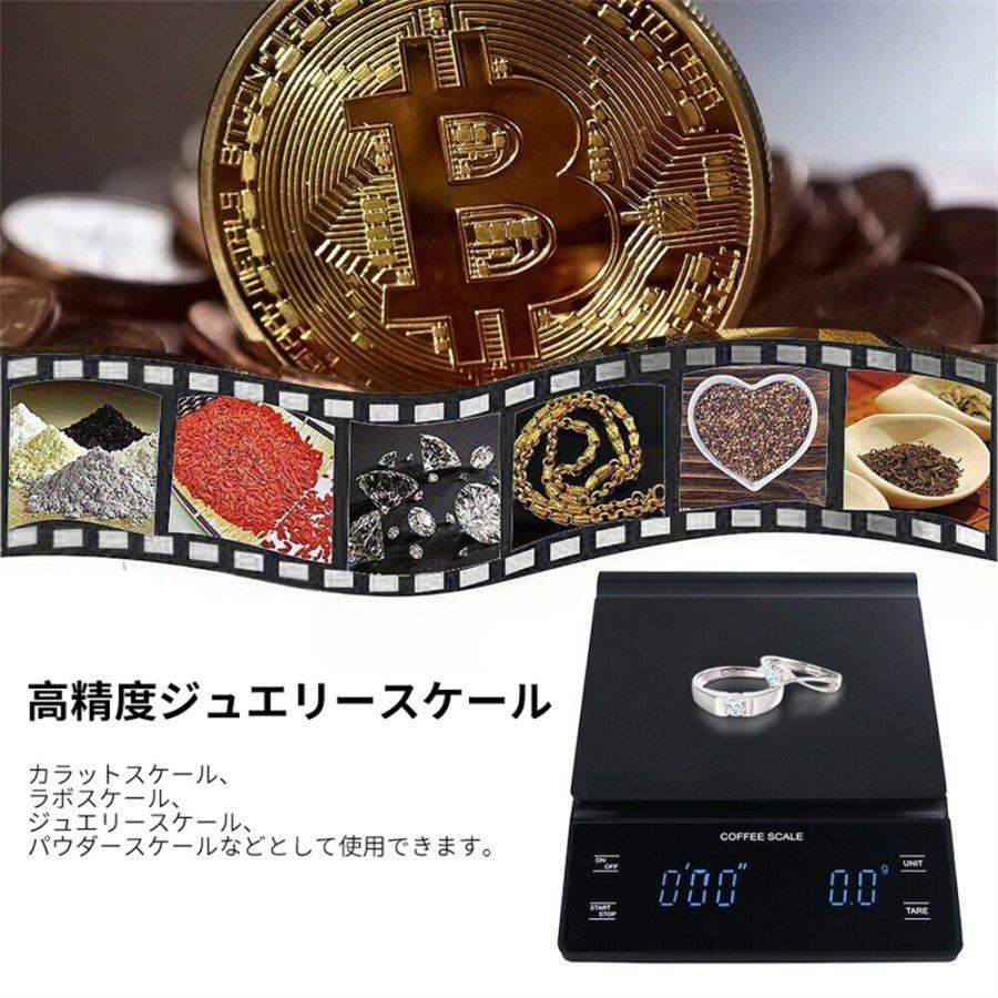 キッチンスケール デジタル 精密 3kg 電子秤 0.01g単位 高精度センサー 計量器 電池付き 滑り止めマット付き 多用途 料理 コーヒー お菓子 |  | 03