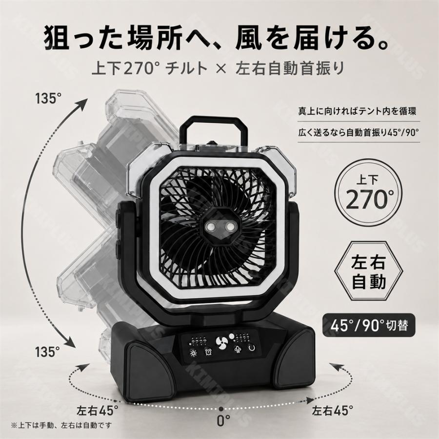 アウトドア 扇風機 ミストファン 充電式 コードレス 20000mAh キャンプ