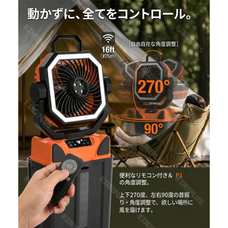 ミストファン キャンプ 扇風機 自動首振り 噴霧 アウトドア 冷風機