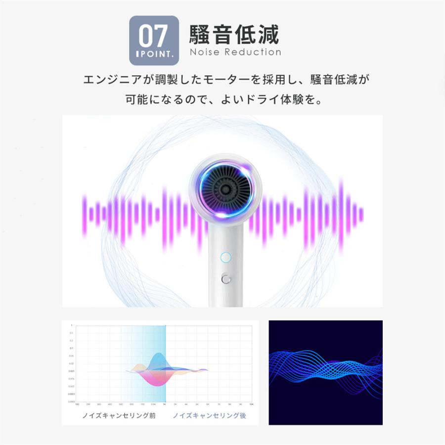 ドライヤー 大風量 速乾 超軽量 4段階風速 ヘアドライヤー 冷熱風 22M/S 温度調整 低騒音 高速ドライヤー ギフト 高級 おしゃれ ギフト スピーディー イオン |  | 14