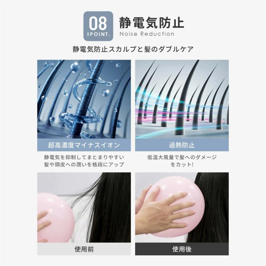 ドライヤー 大風量 速乾 超軽量 4段階風速 ヘアドライヤー 冷熱風 22M/S 温度調整 低騒音 高速ドライヤー ギフト 高級 おしゃれ ギフト スピーディー イオン |  | 15