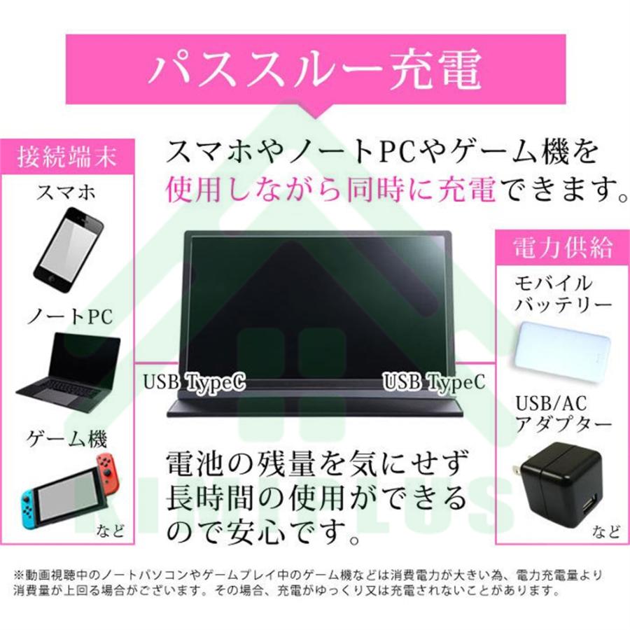 モバイルモニター 13.3インチ/15.6インチ 薄型 軽量 在宅勤務 1920