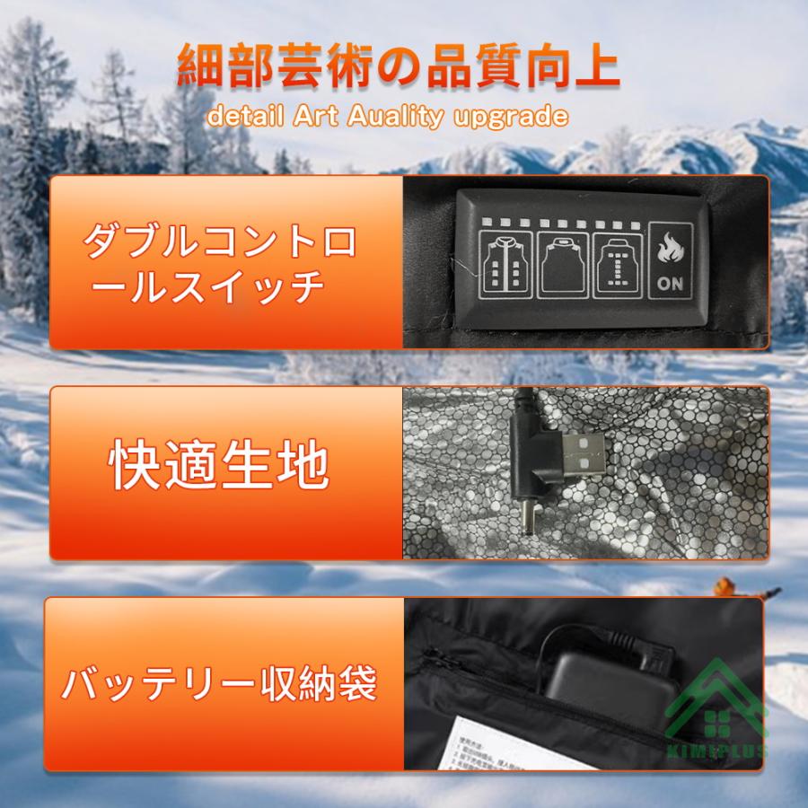 電熱ベスト 日本製 繊維ヒーター ヒーターベスト ヒーター付き ベスト