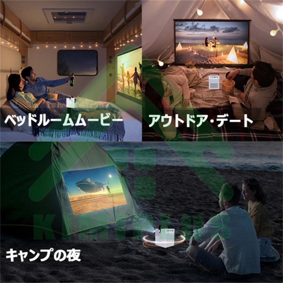 プロジェクター 小型 家庭用 4k対応 WiFi Bluetooth タッチ機能 台形