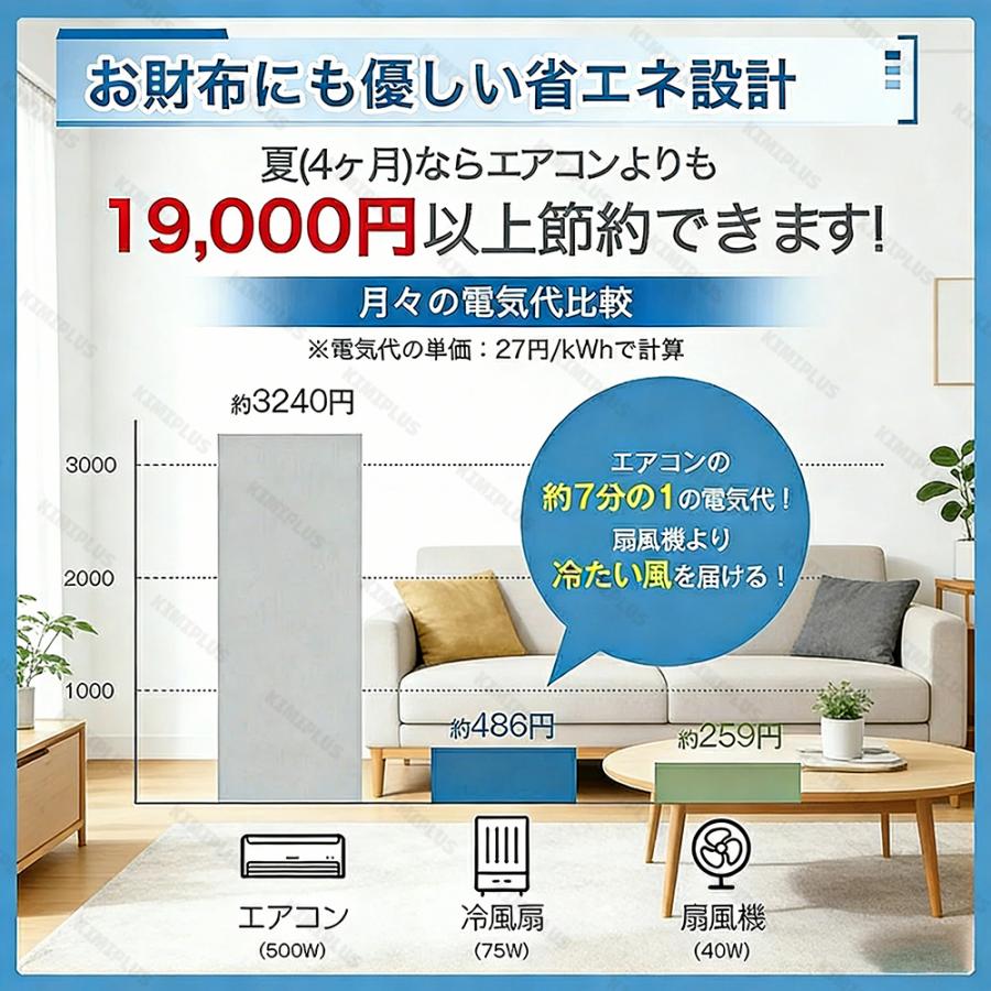 冷風機 扇風機 強力 小型 涼しい 一台四役 羽なし おしゃれ 日本製保冷剤2個付 5L 首振り 省エネ 3段階風量 熱中症対策 空気清浄 夜間 静音 リビング 寝室 暑さ |  | 06