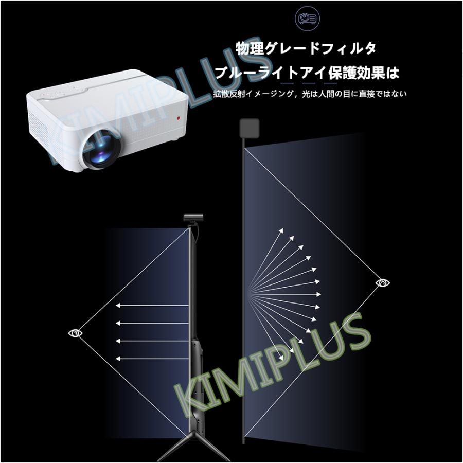 プロジェクター 小型 家庭用 超軽量 dvd bluetooth WiFi スマホ iPhone HD 1080P 16:9 ホームシアター 内蔵スピーカー 吊り下げ式 天井 壁掛け プレゼント |  | 12