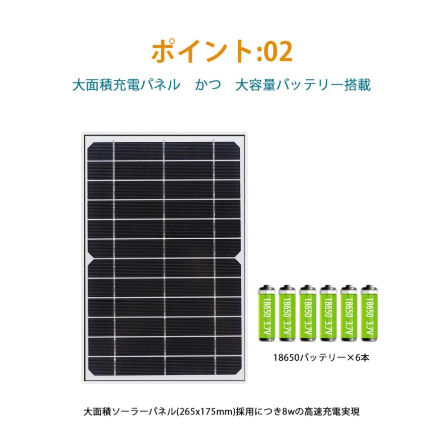 翌日発送 Atose 1年保証 2021最新仕様 新型防犯カメラ 8ｗソーラーパネル付き 完全無線 防犯カメラ 1080P 200万高画素 IP66防水防塵 Wifi SDカード録画 送料無料 |  | 05