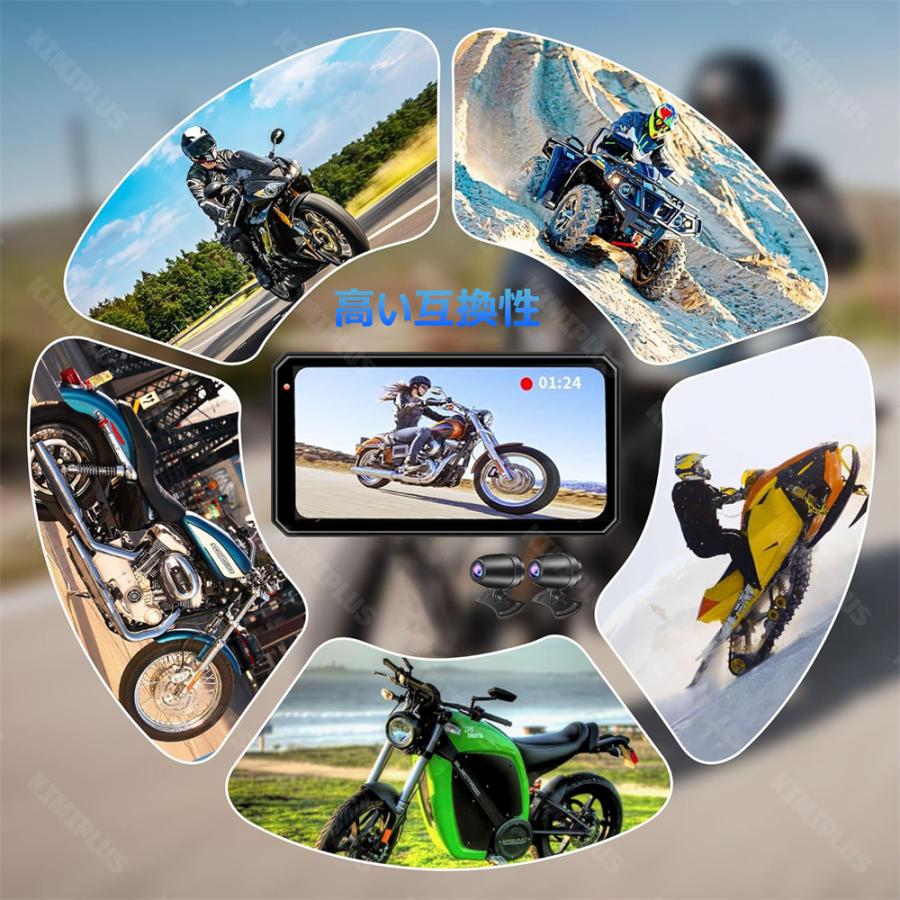 バイク　車　自動車　ドラレコ 35万のZX-14R #35】バイクにドラレコ取り付け！ 人気の画面付き