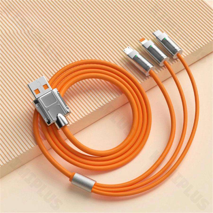 iPhone 充電ケーブル 3in1 lightningケーブル タイプc mfi認証 1.2m iPhone13 type-c l型 シリコンケーブル アンドロイド 急速 充電器 iPad 耐久性 2本セット |  | 17