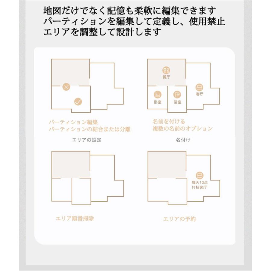 ロボット掃除機　日本工業設計 自動ゴミ収集　2700Pa強力吸引 弓形働く  自動充電  静音 超薄型  衝突防止  落下防止　Imprint〓リンク接続 |  | 14