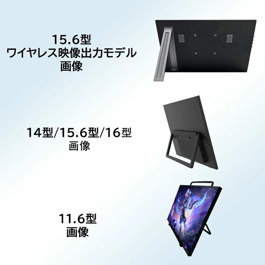 モバイルモニター 15.6インチ 16型 1080PフルHD ディスプレイ 超薄型