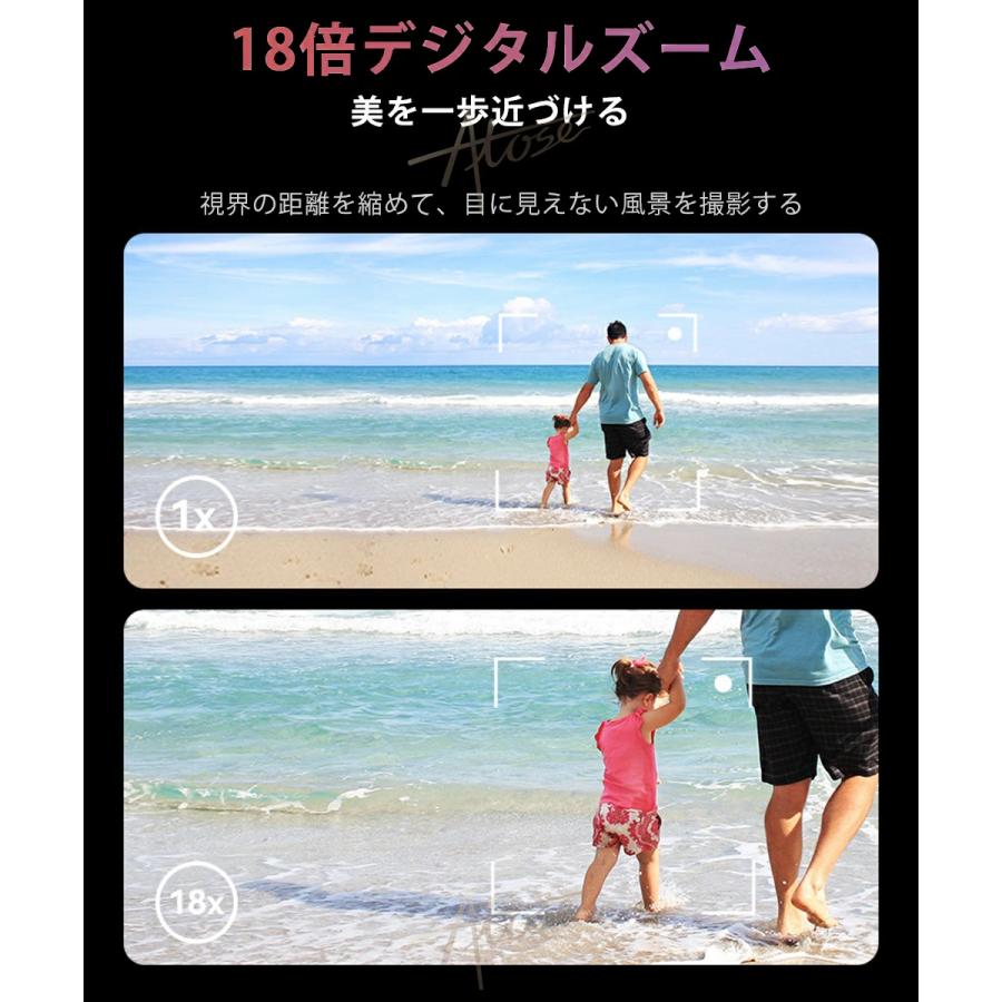 デジタルカメラ デジカメ 4K 安い 小型 6400万画素 18倍ズーム オートフォーカス ビデオカメラ 180°回転 手ブレ補正 wifi 初心者 一眼レフカメラ 防塵 耐衝撃 |  | 11