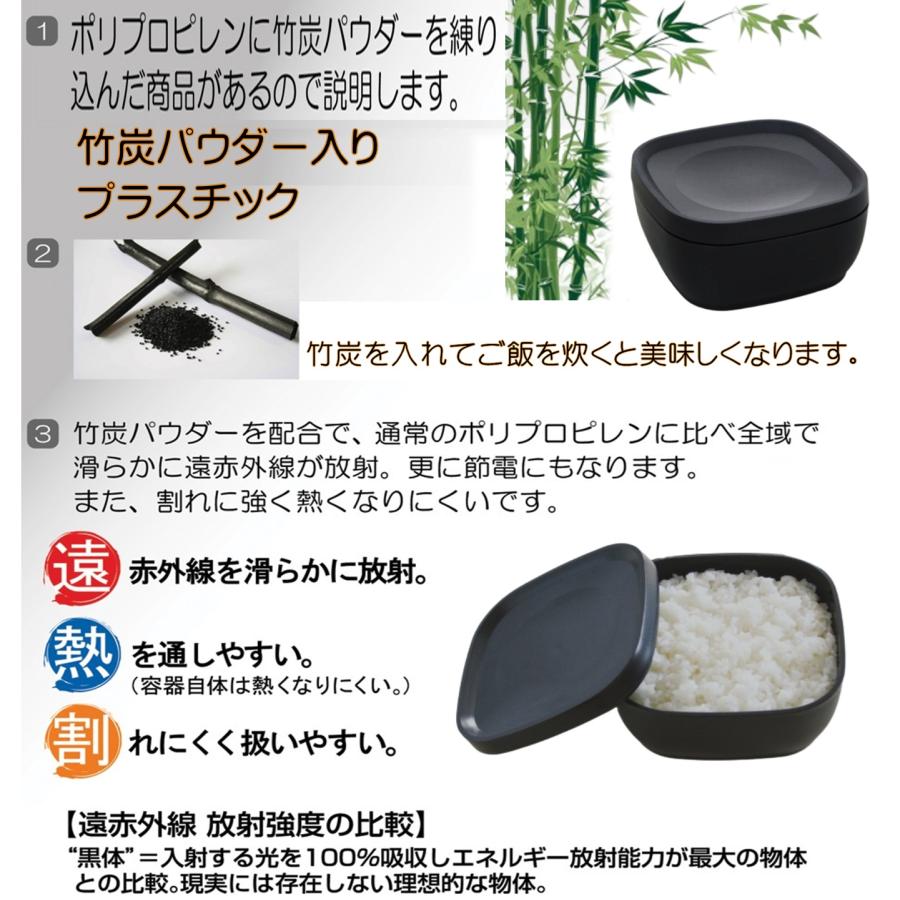 おひつ 炭器 MORII 節電 お櫃 2合 保存 ふっくら旨いご飯 電子レンジ