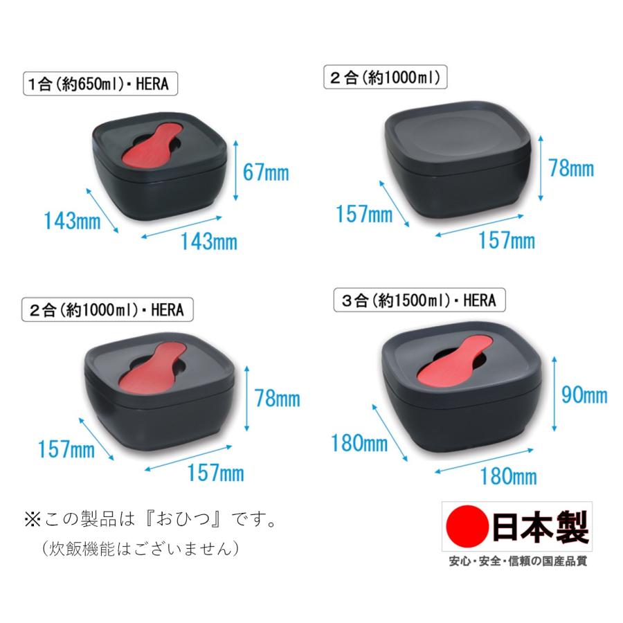 おひつ 炭器 MORII 節電 お櫃 2合 保存 電子レンジ 容器 日本製 竹炭入