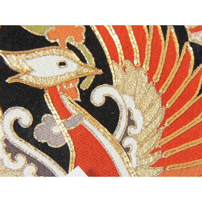 アウトレット 展示品】【黒留袖】正絹 京友禅／刺繍入り／鳳凰／仮絵羽