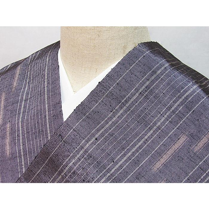 特選【紬 十日町】彩華紬 紬 反物☆パープル系 : kimono庵 - 通販  