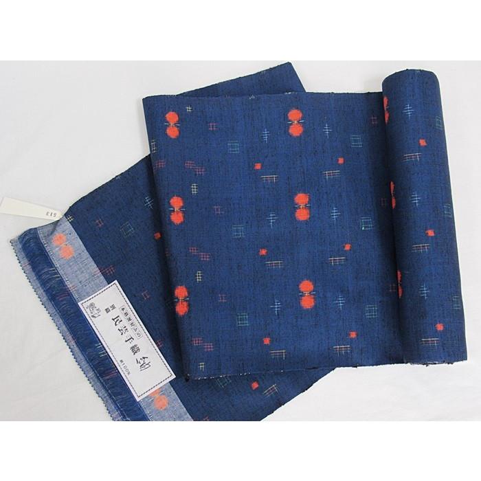 新品 紬 アウトレット】別織 民芸手織 反物☆紺 : kimono庵 - 通販  