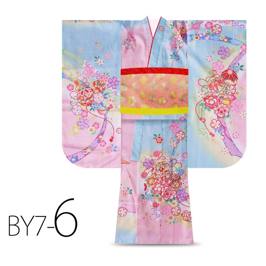 NISHIORI 四ツ身 絵羽 15点フルセット 選べる6タイプ 7歳 女児用 着物