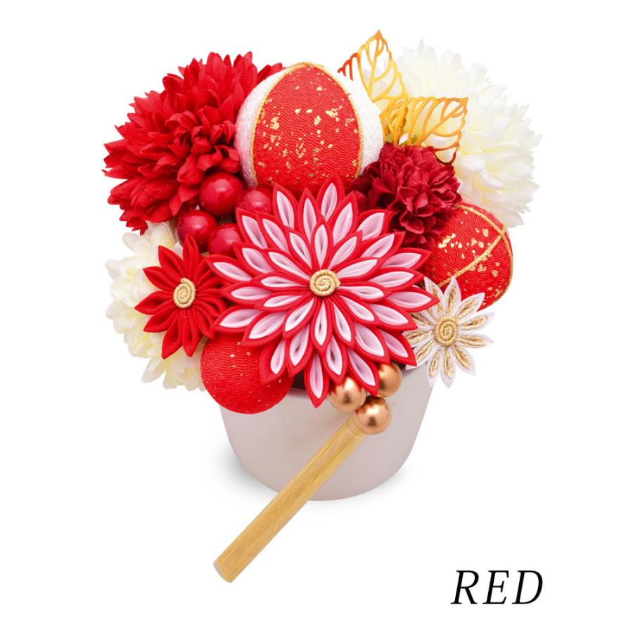 NISHIORI Arenca 髪飾り 成人式 Uピン 15点セット フラワーポット入り