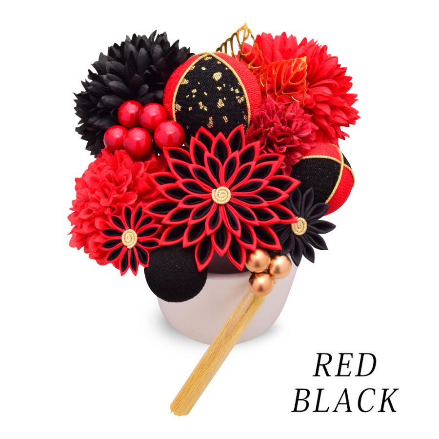 NISHIORI Arenca 髪飾り 成人式 Uピン 15点セット フラワーポット入り