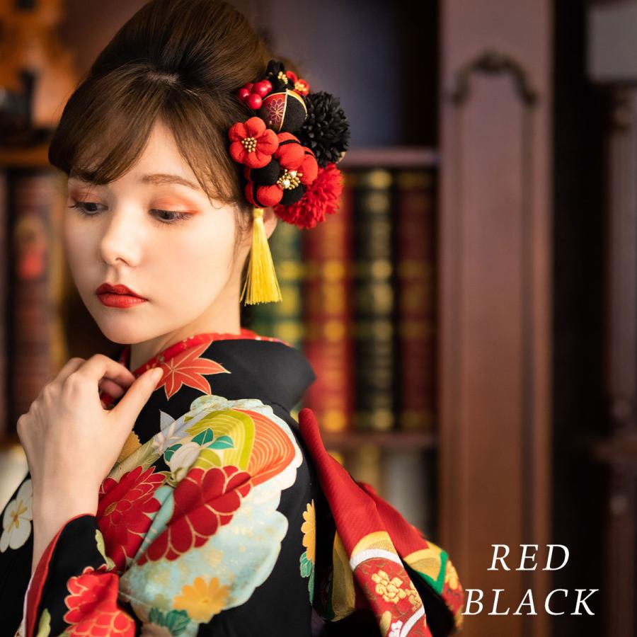 NISHIORI Arenca 髪飾り 成人式 花髪飾り Uピン 12点セット フラワー