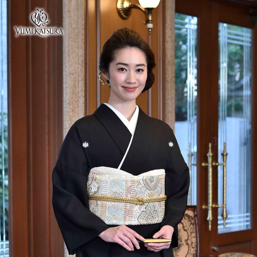 NISHIORI 桂由美 ブランド レンタル商品 黒留袖 フルセット 青 松