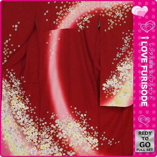 NISHIORI 爆買 レンタル商品 振袖 フルセット 貸衣装 赤 red系 No.188