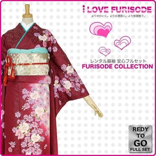 NISHIORI レンタル商品 振袖 フルセット 貸衣装 赤 レッド red No.199