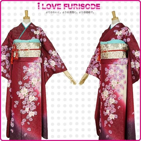 NISHIORI レンタル商品 振袖 フルセット 貸衣装 赤 レッド red No.199