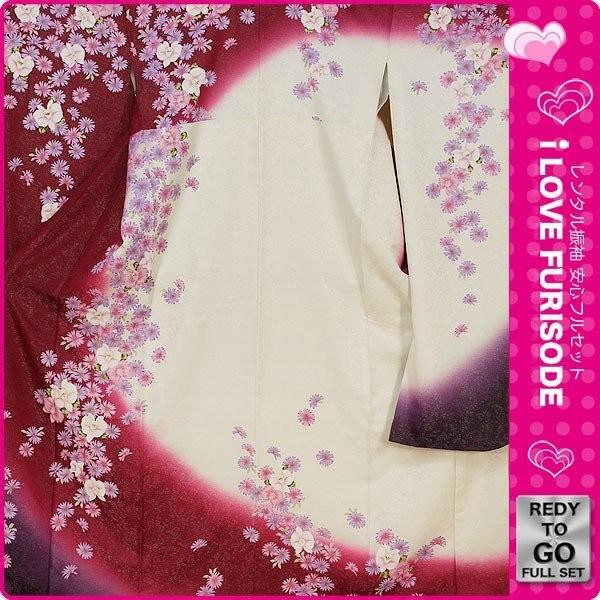 NISHIORI レンタル商品 振袖 フルセット 貸衣装 赤 レッド red No.199