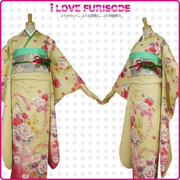 NISHIORI レンタル商品 振袖 フルセット 成人式 貸衣装 黄/イエロー