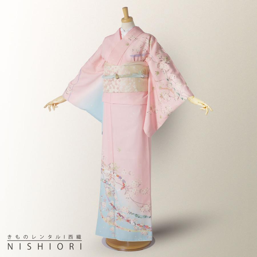 訪問着 単品a303A七五三　入学式　お宮参り　結婚式 NISHIORI 訪問着 レンタル商品 着物レンタル商品入学式 卒業式