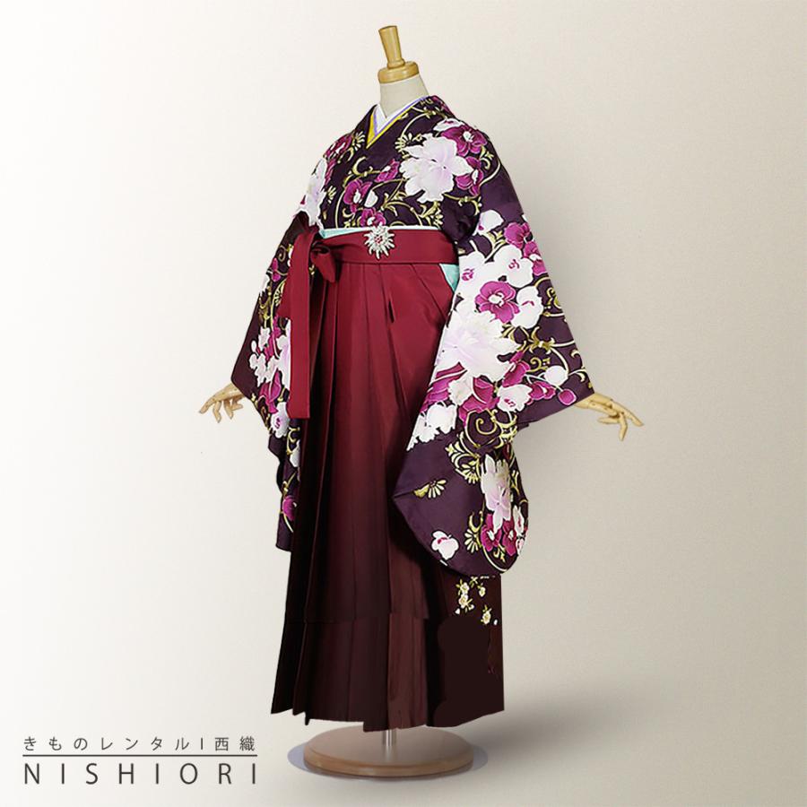 二尺袖着物 袴 レンタル 貸衣装 Mサイズ Adam&Eve 袴 Mサイズ 小学生 対応 ブーツ選択可 NISHIORI 二尺袖着物 袴 レンタル商品 貸衣装 Mサイズ Adam&Eve 袴 M