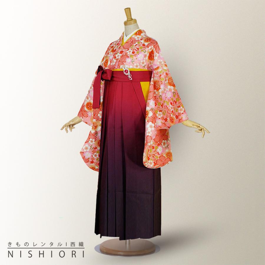 二尺袖着物 袴 レンタル 貸衣装 Mサイズ 袴 Mサイズ 小学生 対応 ブーツ選択可 NISHIORI 二尺袖着物 袴 レンタル商品 貸衣装 Mサイズ 袴 Mサイズ