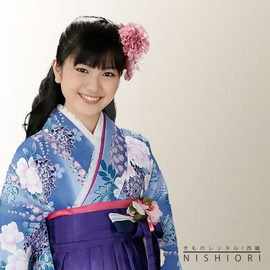 NISHIORI 二尺袖 着物 袴 レンタル商品 貸衣装 HL Sサイズ 青