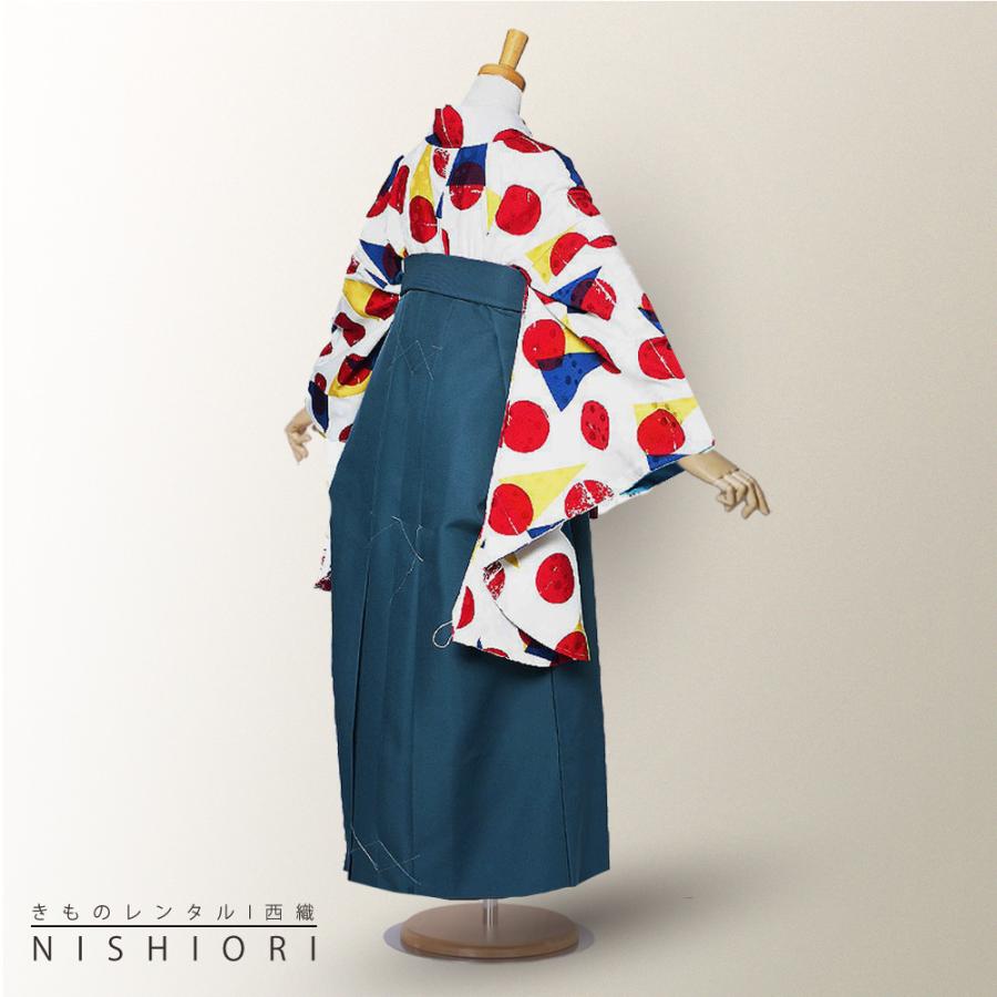 二尺袖 着物 袴 レンタル 貸衣装 modern antenna 青 白 紺 ワイン ストライプ 刺繍 袴 M サイズ 小学生 対応 ブーツ選択可 NISHIORI 二尺袖 着物 袴 レンタル商品 貸衣装 貸衣装 modern antenna