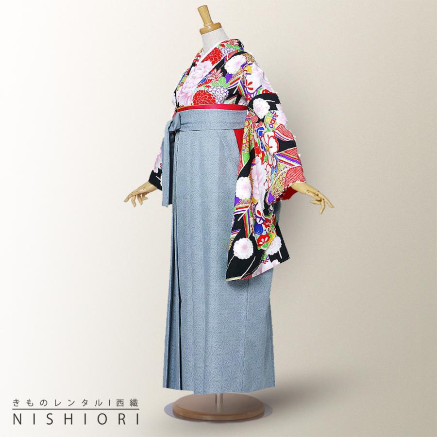 二尺袖 着物 袴 レンタル 貸衣装 紅一点 CECIL McBEE 白 赤 グレイ 無地 袴 M サイズ 小学生 対応 ブーツ選択可 NISHIORI 二尺袖 着物 袴 レンタル商品 貸衣装 貸衣装 紅一点 CECIL