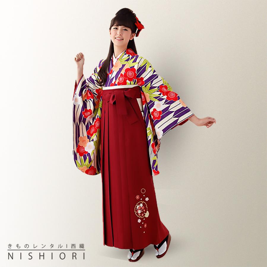 NISHIORI 二尺袖 着物 袴 レンタル商品 貸衣装 貸衣装 夢千代 袴 M