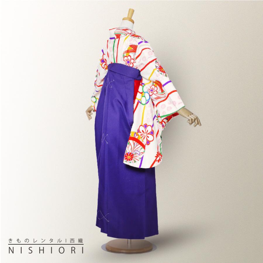 NISHIORI 二尺袖 着物 袴 レンタル商品 貸衣装 貸衣装 紅一点×九重 白