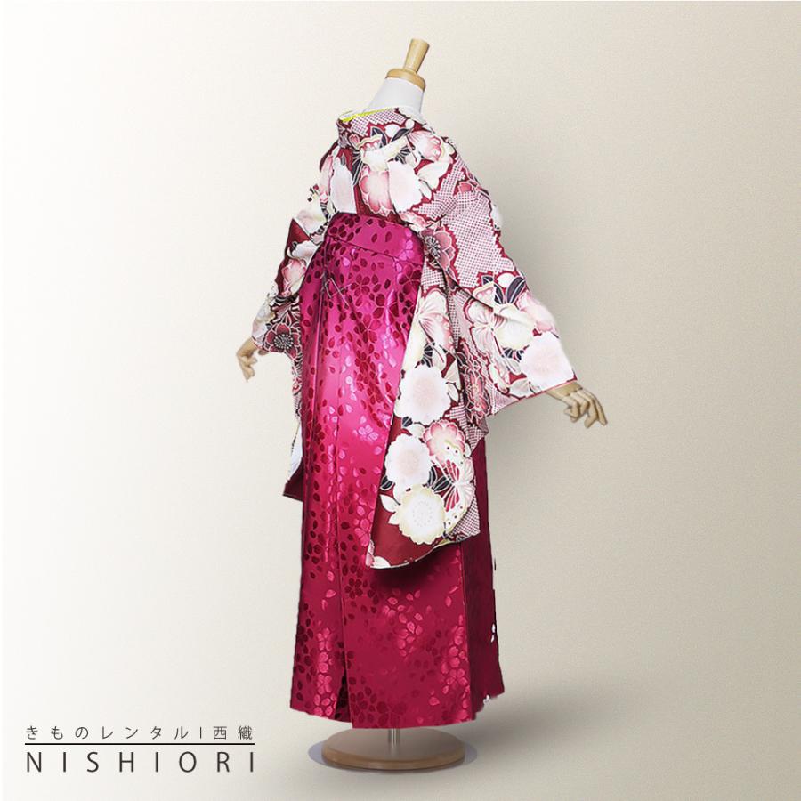 二尺袖 着物 袴 レンタル 貸衣装 Sサイズ Mサイズ Lサイズ 小学生 対応可 赤 黒 緑 ブーツ選択可 NISHIORI 二尺袖 着物 袴 レンタル商品 貸衣装 貸衣装 Club HL×HL 赤