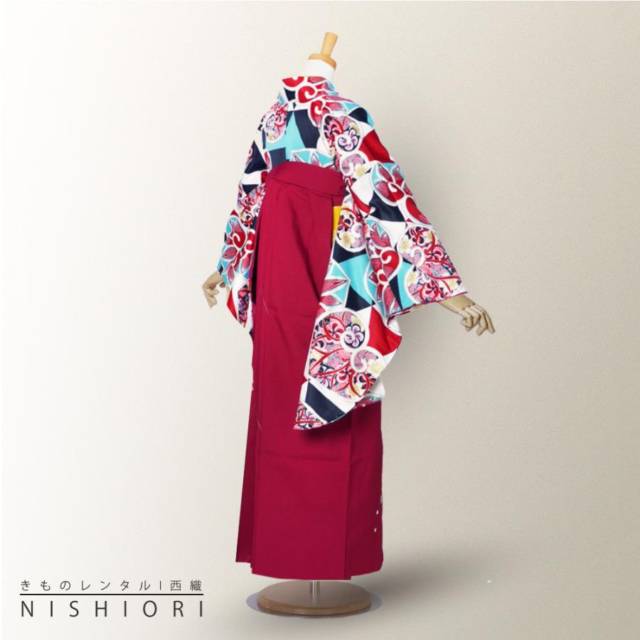 NISHIORI 二尺袖 着物 袴 レンタル商品 貸衣装 貸衣装 青 紫 袴 S M